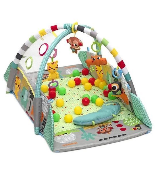 Ігровий килимок LEAN Toys 5в1 з кульками у подарунок / Килимок для розвитку X-647 5094785 фото