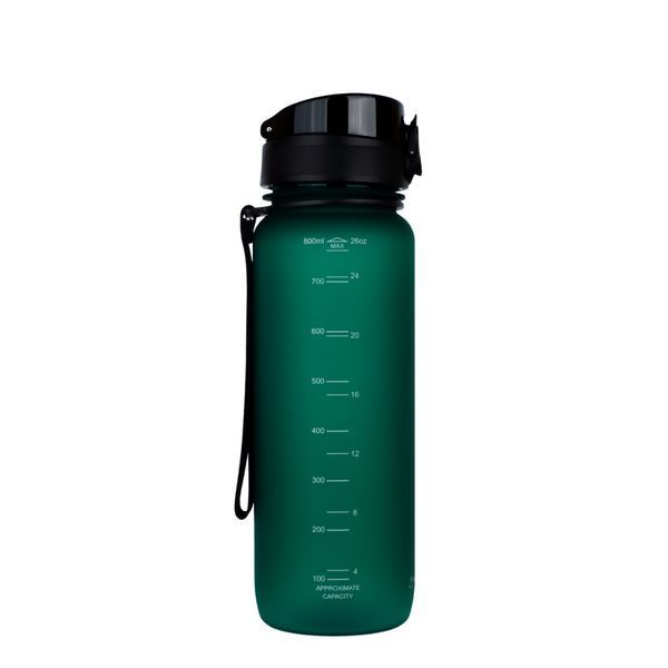 Пляшка для води UZSPACE 3053(Dark-Green) 800 мл, темно-зелена 3053(Dark-Green) фото
