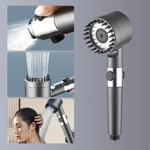 Масажна лійка з обертанням 360&deg; Turbocharged shower head G9889 фото