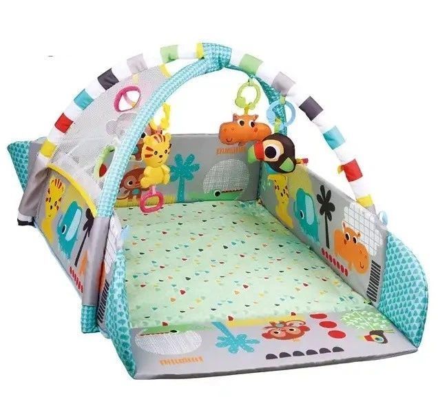 Ігровий килимок LEAN Toys 5в1 з кульками у подарунок / Килимок для розвитку X-647 5094785 фото