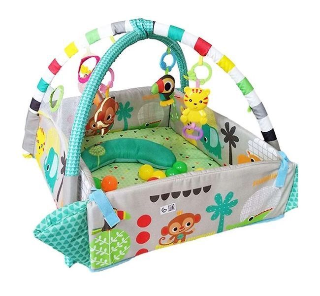 Ігровий килимок LEAN Toys 5в1 з кульками у подарунок / Килимок для розвитку X-647 5094785 фото