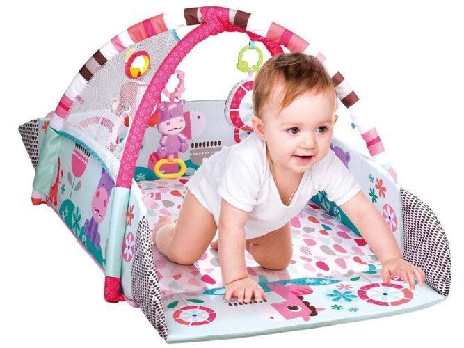 Ігровий килимок LEAN Toys 5в1 з кульками у подарунок / Килимок для розвитку X-647 5094785 фото