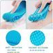 Силіконова щітка, що очищає мочалка - Silicone bath towel масажна для душу і ванни 20500000017 фото 5
