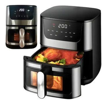 Аерогриль Rainberg RB 2268 4200W аерофрітюрниця безмасляна для приготування без олії з регулюванням температури 8 л RB-2268 фото