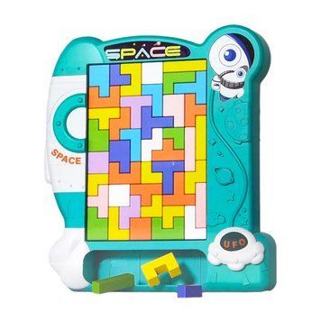 Дитяча розвиваюча іграшка 3 в 1 "Пазли, тетріс, танграм" 8792(Turquoise) 8792(Turquoise) фото