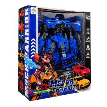 Дитяча іграшка Трансформер HY-3344(Blue) робот 18 см+машина HY-3344(Blue) фото