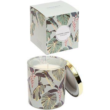 Ароматична свічка "Home fragrance" AXW2015(Bergamot) у скляному стакані з кришечкою AXW2015(Bergamot) фото