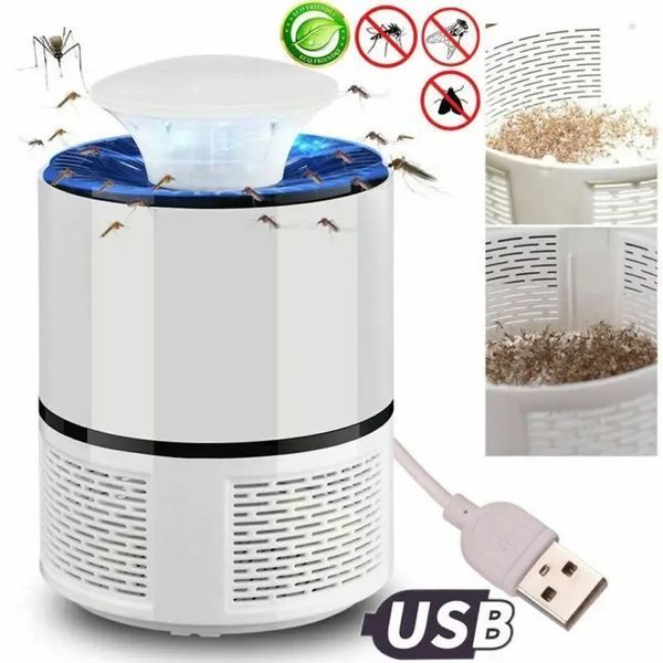 Пастка знищувача для комарів Mosquito Killer Lamp електрична лампа вбивця комарів працює від USB MOSKLA68 фото