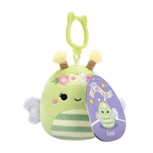 М'яка іграшка на кліпсі Бджілка Сібіл Squishmallows SQCP00460, 9 см SQCP00460 фото