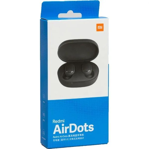 Бездротові Bluetooth навушники Xiaomi Redmi AirDots s 2 Headset бездротові Чорні 1140 фото