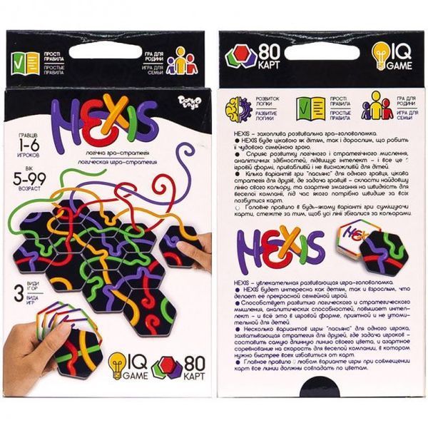 Настільна розважальна гра "Hexis" Danko Toys G-HEX-01-01 рос G-HEX-01-01 фото