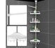 Кутова полиця для ванної кімнати Multi Corner Shelf, металева 5407787 фото 4