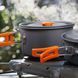 Набір туристичного посуду Camping cooking зі столовими приладами 10 в 1 / Набір посуду для походу, пікніка та риболовлі G7569 фото 5