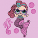 Картина за номерами "L.O.L. Surprise! Mermaids Waves" KHO6266, 40х40 см KHO6266 фото 1