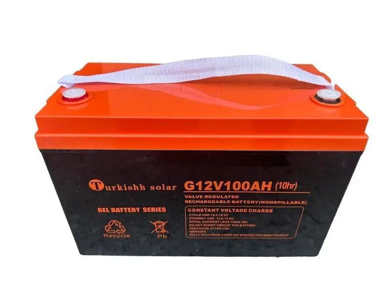 Гелевий акумулятор BATTERY GEL Turkishh Solar 12V 100 Ah M100a фото
