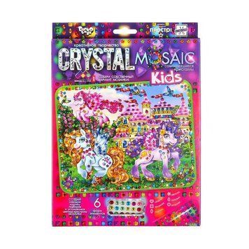 Набір креативної творчості "Kids Crystal Mosaic" CRMk-01-04, 6 форм елементів CRMk-01-04 фото