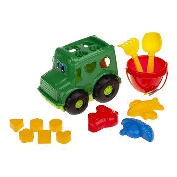 Сортер-автобус "Бусик" №3 Colorplast 0268 Зелений 0268(Green) фото