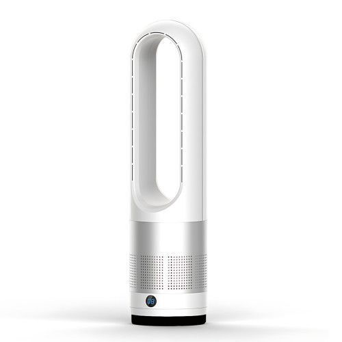 Мобільний безлопатевий вентилятор Germatic LED 1200W / Кондиціонер підлоговий 2в1 з обігрівом та охолодженням AM-018JR сенсор, пульт ДК, автоповорот 80&deg; M17380 фото