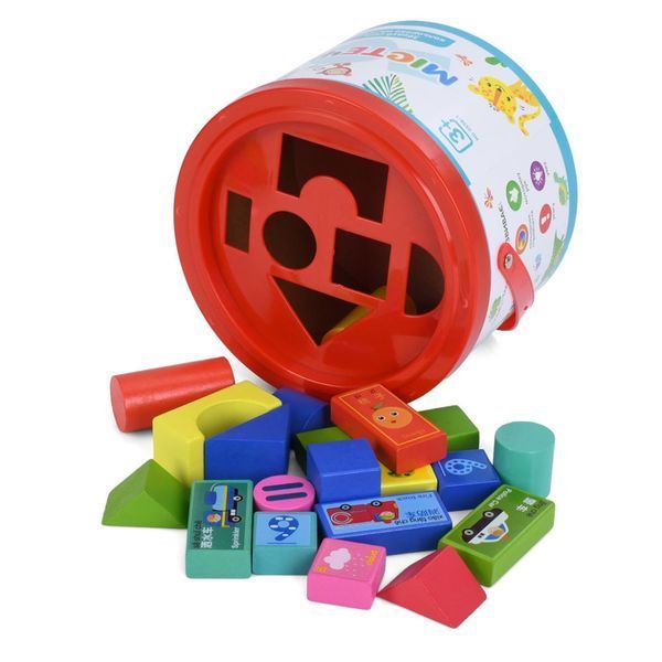 Дитяча дерев'яна іграшка "Городок №1" Limo Toy MD 0938-1, 24 блоки MD 0938-1 фото