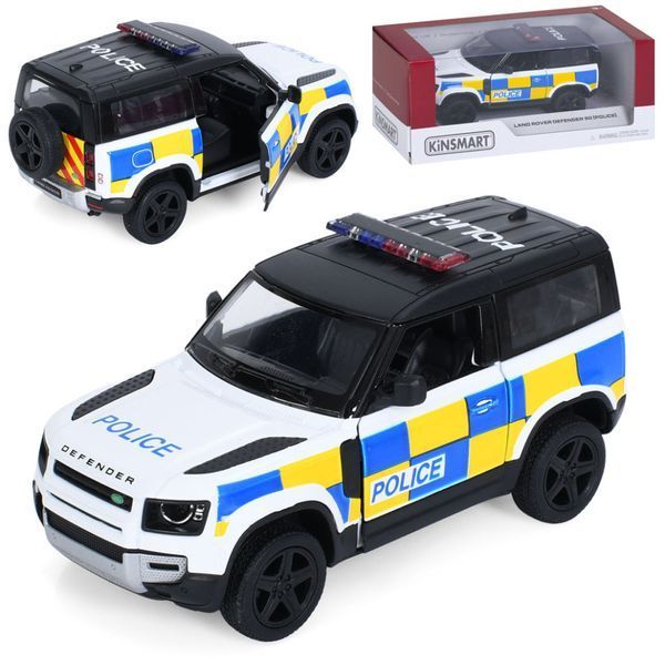 Машинка інерційна Джип Land Rover Defender 90 KT5428WP відчиняються двері, 1:36 KT5428WP фото