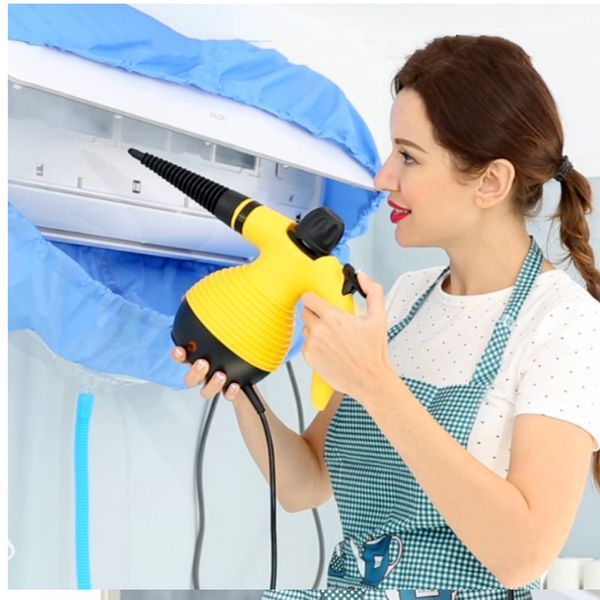 Відпарювач із функцією пароочисника Steam Cleaner DF-A001 (TM-115)/Рожевий відпарювач TM-115 фото