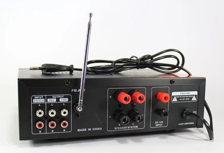 Стерео підсилювач звуку AMP-339 BT з караоке sp1779 фото