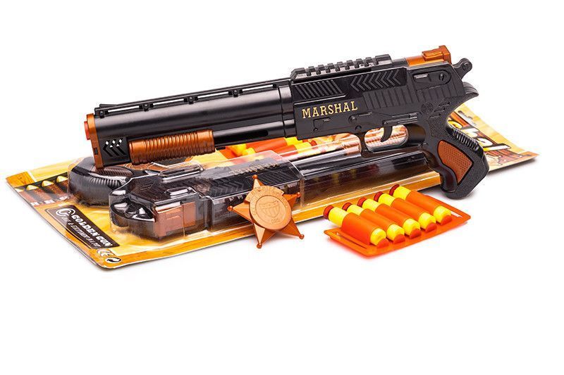 Іграшковий дробовик "Marshal" Golden Gun 915GG з м'якими кулями 915GG фото