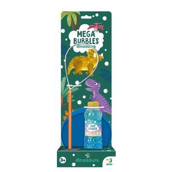Мильні бульбашки "Mega Bubbles Динозаври" 500122 з тарілкою 450 мл 500122 фото