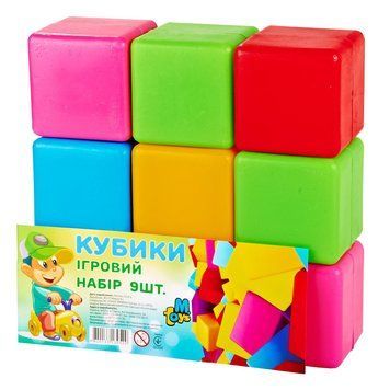 Дитячі кубики. Великі 14066, 9 шт. в наборі 14066 фото