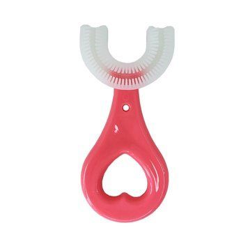 Дитяча Зубна щітка-капа MGZ-0704(Pink) з обмежувачем MGZ-0704(Pink) фото