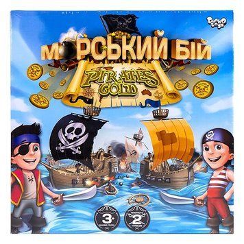 Настільна гра "Морський бій. Pirates Gold" Danko Toys G-MB-03U укр G-MB-03U фото