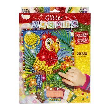 Креативна творчість "Блискуча мозаїка: Parrot" БМ-02-06, 20.6х26 см БМ-02-06 фото