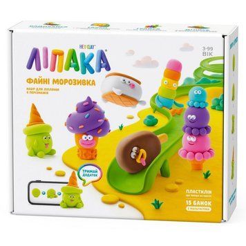 Меганабір пластиліну "Файні морозивка" ЛІПАКА 15029-UA01 самостійно твердіє 15029-UA01 фото