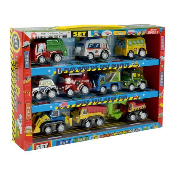 Ігровий набір машинок Mini Cartoon Car 5857 у наборі 10 шт 5857 фото