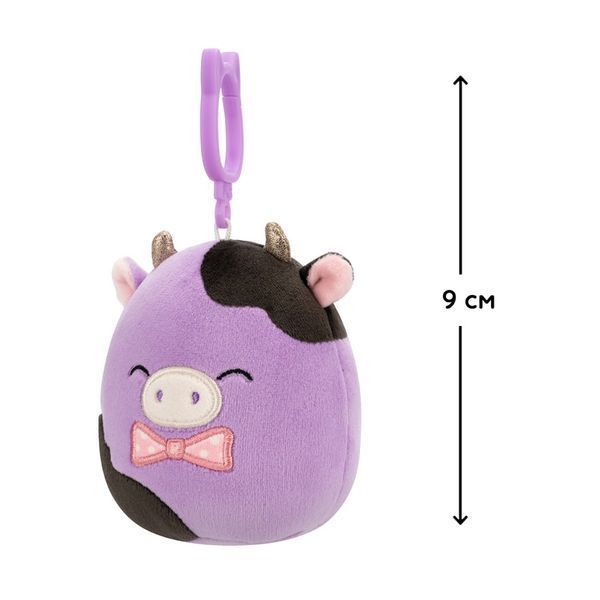 М'яка іграшка на кліпсі Корівка Олексі Squishmallows SQCP00463, 9 см SQCP00463 фото