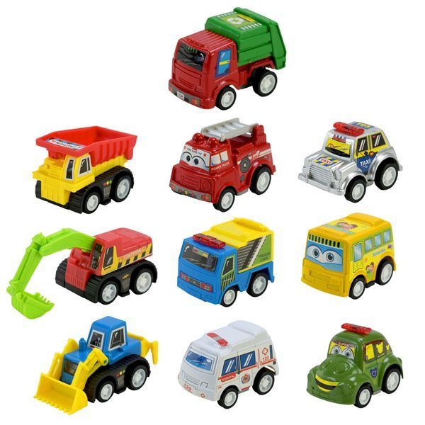 Ігровий набір машинок Mini Cartoon Car 5857 у наборі 10 шт 5857 фото