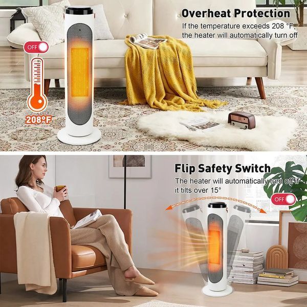 Тепловентилятор керамічний дистанційним керуванням 2000W Heater фото