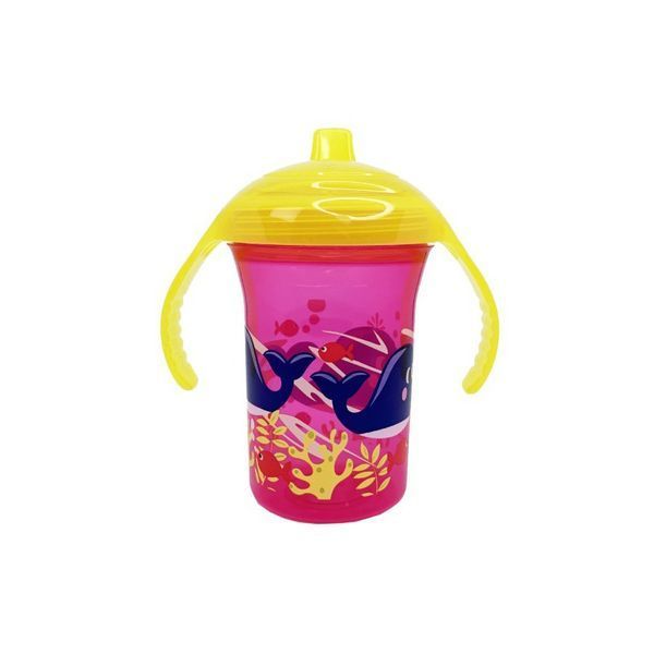 Пляшечка пластикова з ручками "Кит" MGZ-0323(Pink) 250 мл MGZ-0323(Pink) фото