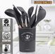 Силіконовий кухонний набір приладдя Kitchen stuff 12 предметів BLACK KIT1224 фото 1