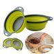 Друшляк силіконовий складаний великий + маленький Collapsible filter baskets V3348 фото 2