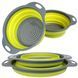 Друшляк силіконовий складаний великий + маленький Collapsible filter baskets V3348 фото 1