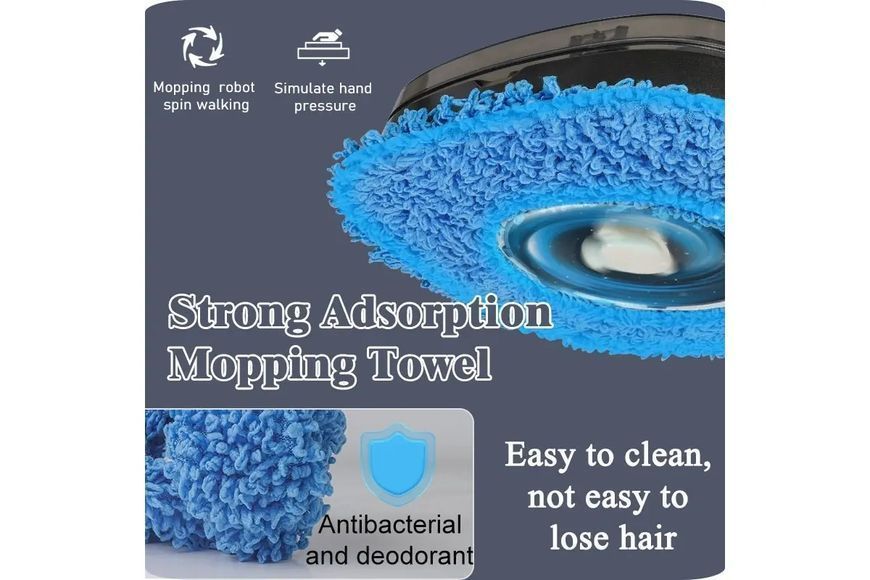 Миючий робот-пилосос INTELEGENT AUTOMATIC BRUSH MOPPER (22*22*6 см) Робот-пилосос для великого будинку M16381 фото