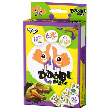 Розважальна настільна гра "Doobl Image" DBI-02-01U укр. мовою Динозаври DBI-02-05U фото