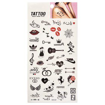 Тимчасове татуювання "Tattoo" 1020-HM1397 червоно-чорний 1020-HM1397 фото