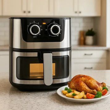 Безоливна електрична Аерогриль Rainberg RB-2269 на 8 л 4200 W RB2269 фото