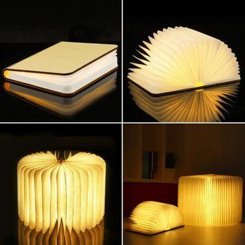 Настільна лампа світильник у формі книги Foldable Book Lamp Нічник для дитячої кімнати 7259 7259 фото