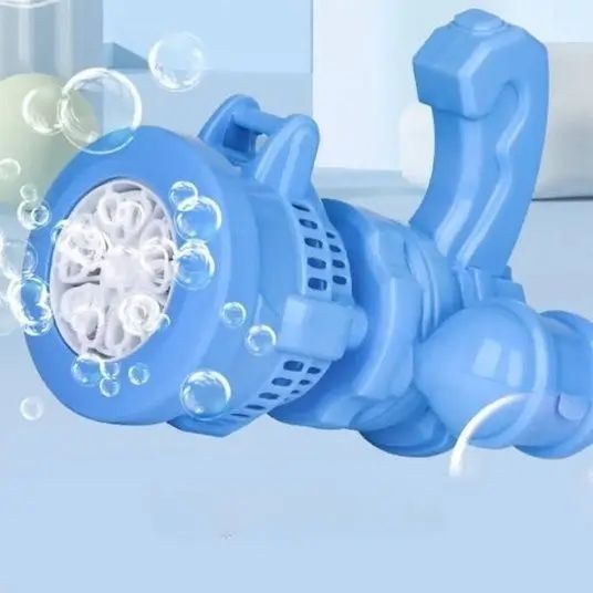 Дитячий кулемет генератор мильних бульбашок від батарейок Bubble machine toy 2053407 фото