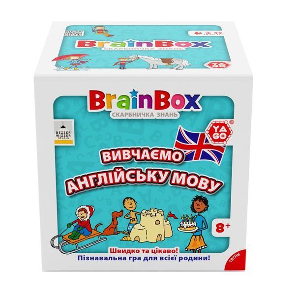 Карткова гра Brainbox "Вивчаємо англійську мову" Yago BZZBRLLE01UA 55 карток BZZBRLLE01UA фото