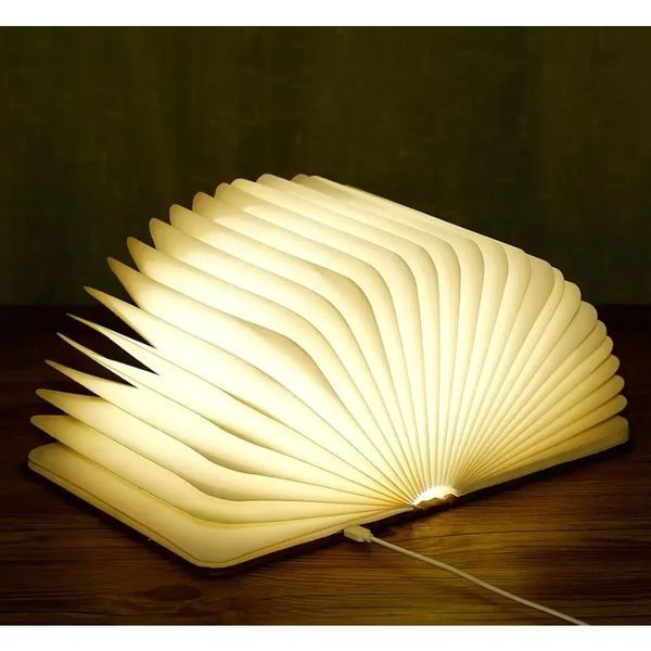Настільна лампа світильник у формі книги Foldable Book Lamp Нічник для дитячої кімнати 7259 7259 фото
