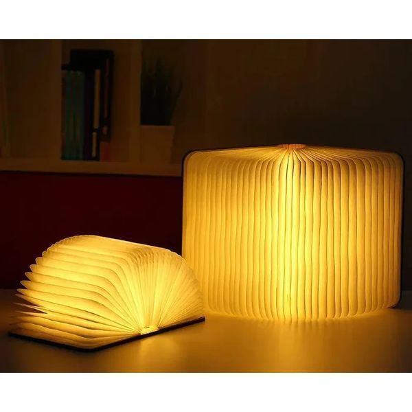 Настільна лампа світильник у формі книги Foldable Book Lamp Нічник для дитячої кімнати 7259 7259 фото